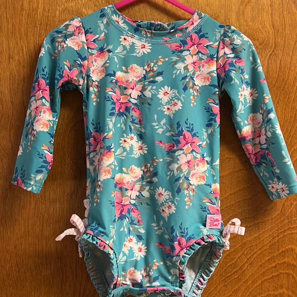 UPF50+ Ruffle Butts swimsuit never use filters here